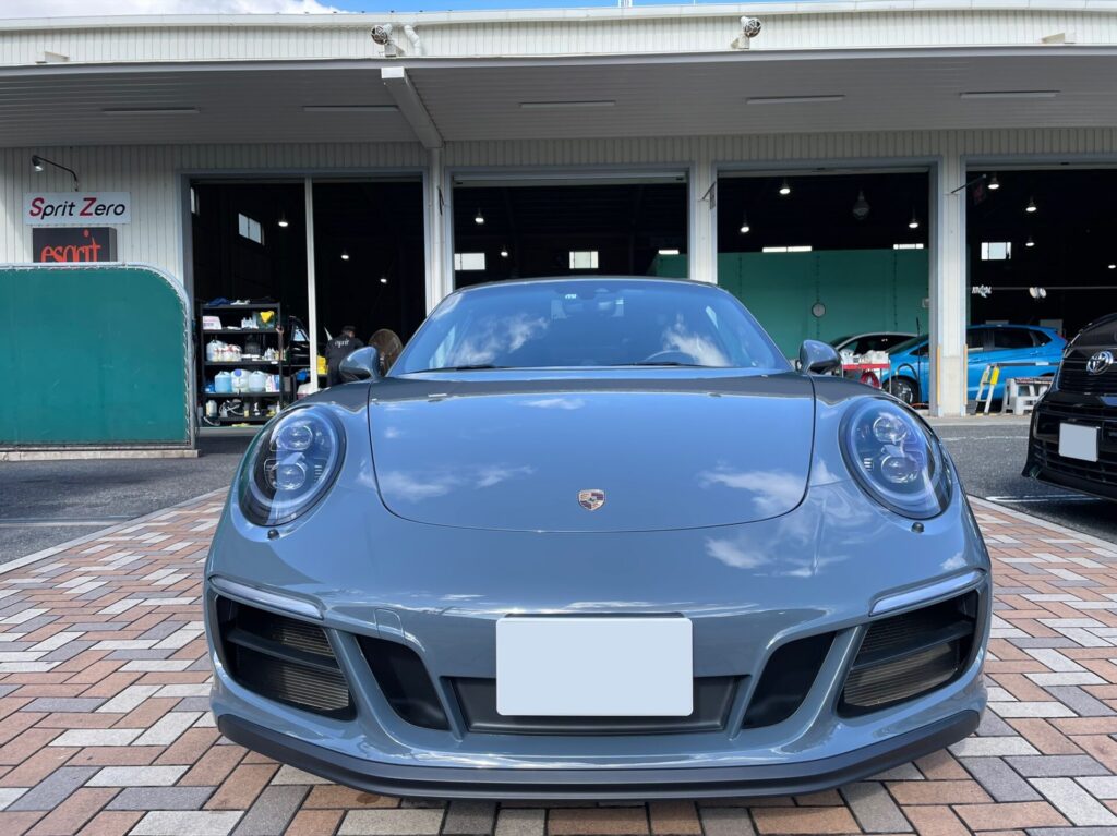 神戸・大阪ガラスコーティング専門店エスプリジャパン　PORSCHE・９１１carreraGTSにガラスコーティングメンテナンス施工致しました。