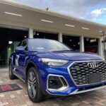 神戸・大阪ガラスコーティング専門店エスプリジャパンアウディ・Q5にガラスコーティング施工致しました。