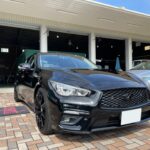 神戸・大阪ガラスコーティング専門店エスプリジャパンニッサン・スカイラインにガラスコーティング施工致しました。