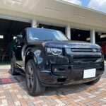 神戸・大阪ガラスコーティング専門店エスプリジャパン　ランドローバー・デフェンダーにガラスコーティング施工致しました。