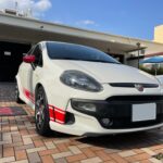 神戸・大阪ガラスコーティング専門店エスプリジャパンアバルト・プントにガラスコーティングメンテナンス施工致しました。