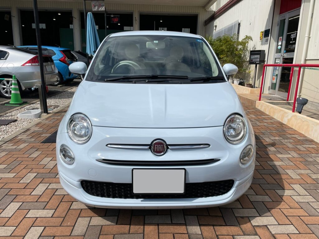 神戸・大阪ガラスコーティング専門店エスプリジャパンFIAT・５００にガラスコーティング施工致しました。