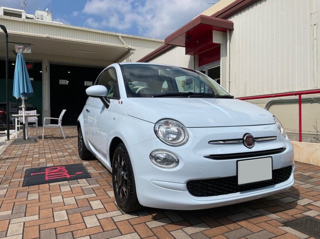 神戸・大阪ガラスコーティング専門店エスプリジャパンFIAT・５００にガラスコーティング施工致しました。