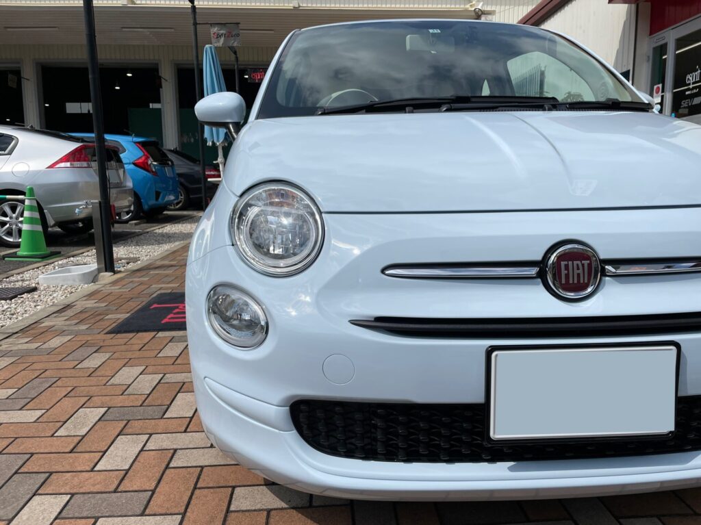 神戸・大阪ガラスコーティング専門店エスプリジャパンFIAT・５００にガラスコーティング施工致しました。