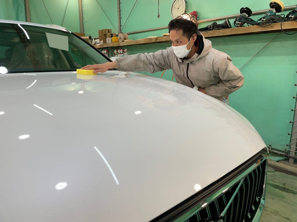 神戸・大阪ガラスコーティング専門店エスプリジャパボルボ・XC60にガラスコーティング施工致しました。