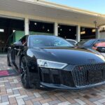 神戸・大阪ガラスコーティング専門店エスプリジャパンアウディ・R8Coupeにガラスコーティング施工致しました。