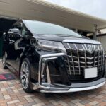 神戸・大阪ガラスコーティング専門店エスプリジャパントヨタ・アルファードにガラスコーティングメンテナンス施工致しました。