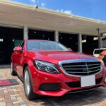 神戸・大阪ガラスコーティング専門店エスプリジャパンメルセデスベンツ・C200にガラスコーティング施工致しました。