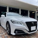 神戸・大阪ガラスコーティング専門店エスプリジャパントヨタクラウンにガラスコーティング施工致しました。