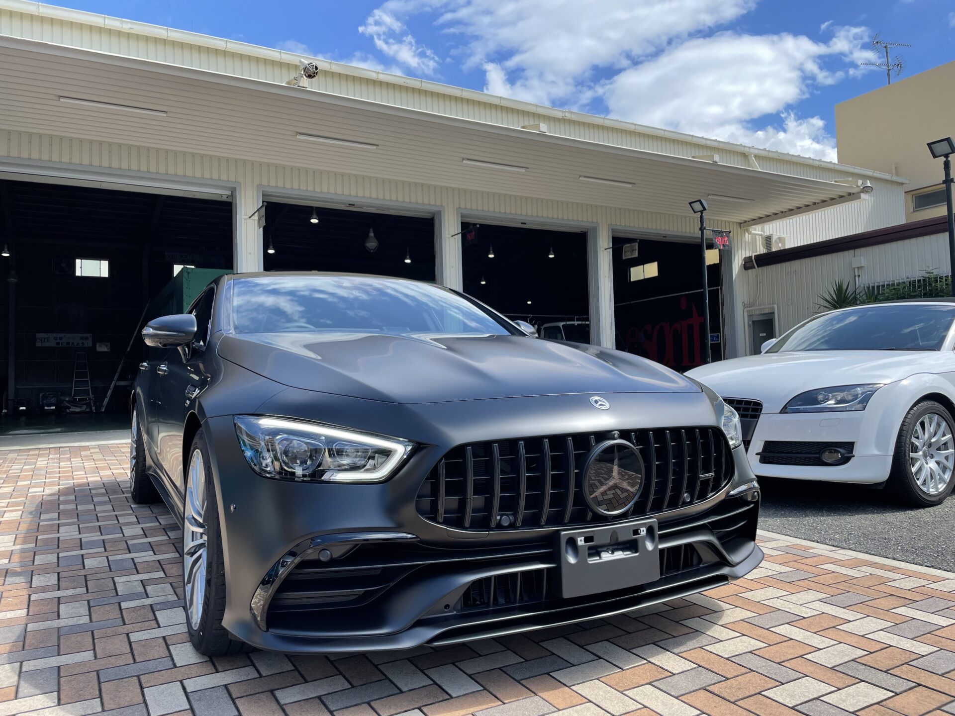 【非売品】【激レア】ベンツ AMG マットコーティングガラスグラス 2コセット 純正マットブラックなAMG G63も間違いなくコーティング案件で