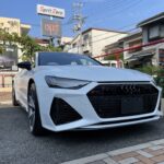 神戸・大阪ガラスコーティング専門店エスプリジャパンAudi・RS7にマット塗装専用ガラスコーティング施工致しました。
