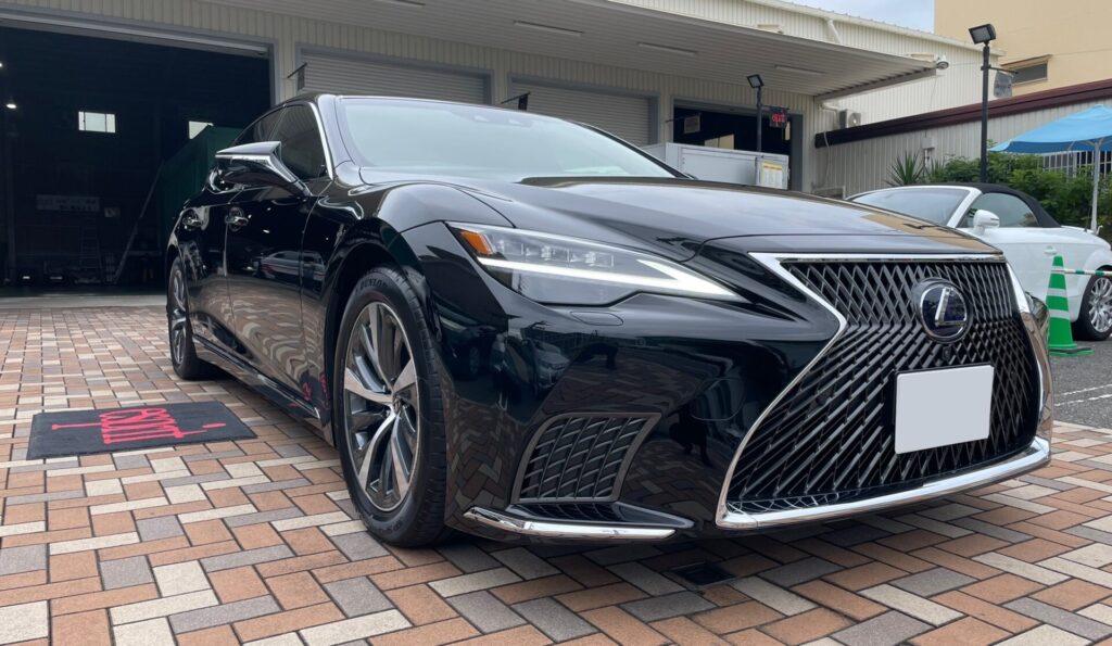 神戸・大阪ガラスコーティング専門店エスプリジャパン LEXUS・LS５００hにガラスコーティング施工致しました。