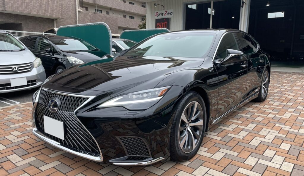 神戸・大阪ガラスコーティング専門店エスプリジャパン LEXUS・LS５００hにガラスコーティング施工致しました。