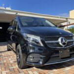 神戸・大阪ガラスコーティング専門店エスプリジャパンベンツVクラスにガラスコーティング施工致しました。