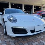 神戸・大阪ガラスコーティング専門店エスプリジャンポルシェ９１１にガラスコーティング施工致しました。