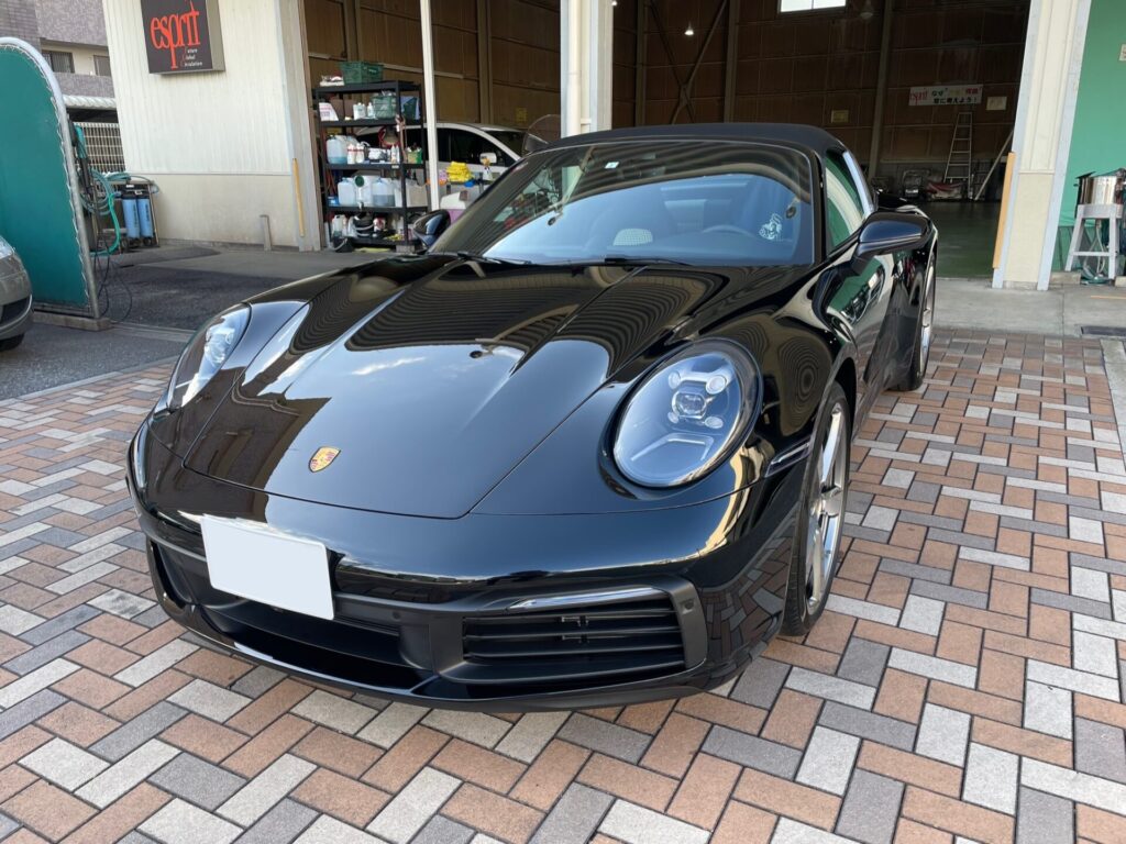 神戸・大阪ガラスコーティング専門店エスプリジャン911タルガにガラスコーティング施工致しました。