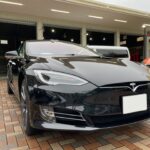 神戸・大阪ガラスコーティング専門店エスプリジャパンテスラモデルSにコーティング施工致しました。