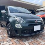 神戸・大阪ガラスコーティング専門店スプリットゼロフィアットにマット塗装専用ガラスコーティング施工致しました。